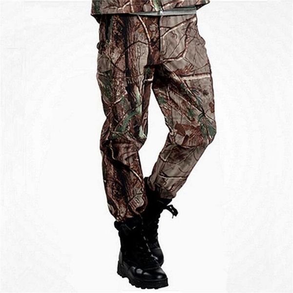 Europa EUA Militar Tactical Cargo Camo Pants Men Lurker Shark Skin Warm selva Camping Escalada Revestimento Plano Impermeável À Prova de Vento 246a