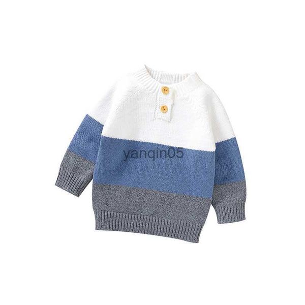 Pulôver Bebê Camisolas Roupas Outono Inverno Casual O Neck Manga Comprida Recém-nascido Meninos Meninas Malhas Jumpers Casacos Infantil Pulôveres HKD230719