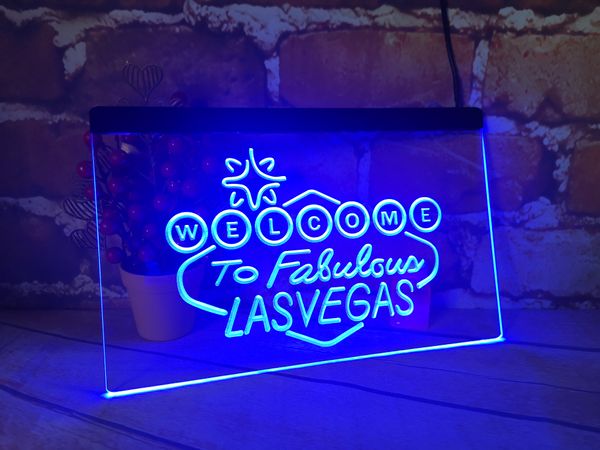 Benvenuti a Las Vegas Casino Neon Sign LED Wall Light Wall Decor Light Up Neon Sign Bedroom Bar Party Christmas Wedding