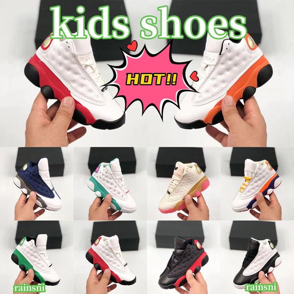 Дизайнерская детская обувь Jumpman 13S Баскетбольная детская платформа обувной платформы История красных мальчиков кроссовки Grils Малыши 13 на открытом воздухе Trainers8dld#