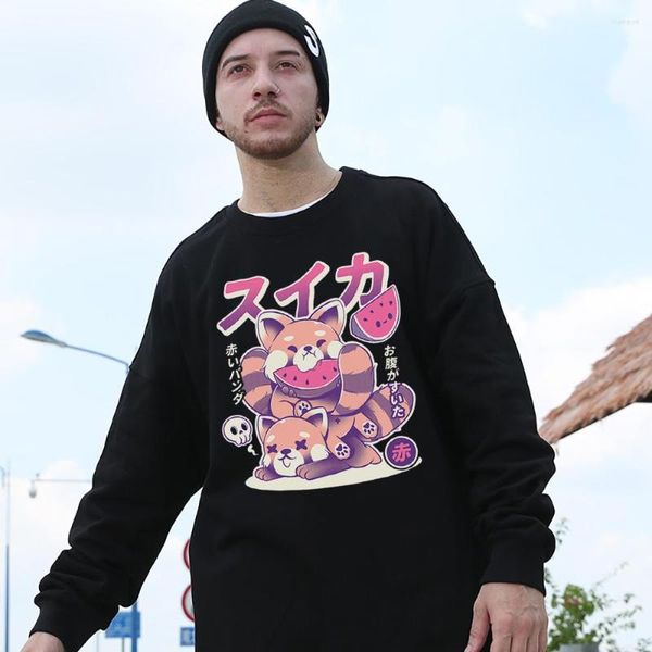 Herren Hoodies Wassermelone ist süß Druck Baumwolle Mann Sweatshirt Harajuku Mode Pullover Original Casual Streetwear ästhetische Sport