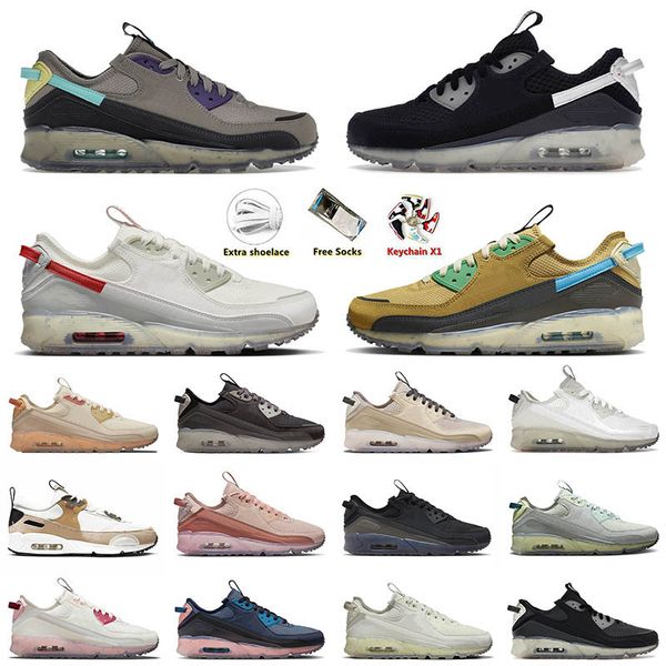 2023 Sports 90 Terrascape Rrote Shoes Foam Foam Black White University Red Wheat Gold Rattan Thunder Grey 90-е для мужчин Женщины спортивные тренеры кроссовки 36-45