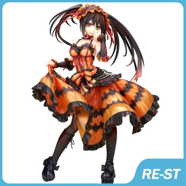 Figuras de desenhos animados Japanese Girl DATE A LIVE Anime Figures Tokisaki Kurumi Pvc Action Figure Modelo Brinquedos Coleção Boneca Enfeites Estátua