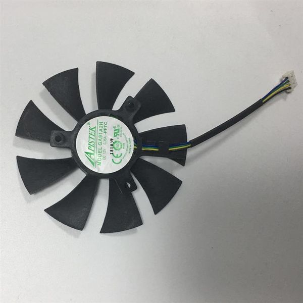 85mm GA91A2H -PFTC 12V 0 35A 4Wire GTX1060 ti GTX960 GTX1070MINI Ventola scheda grafica GA91A2H-PFTC Fori 40mm Dimensione2181