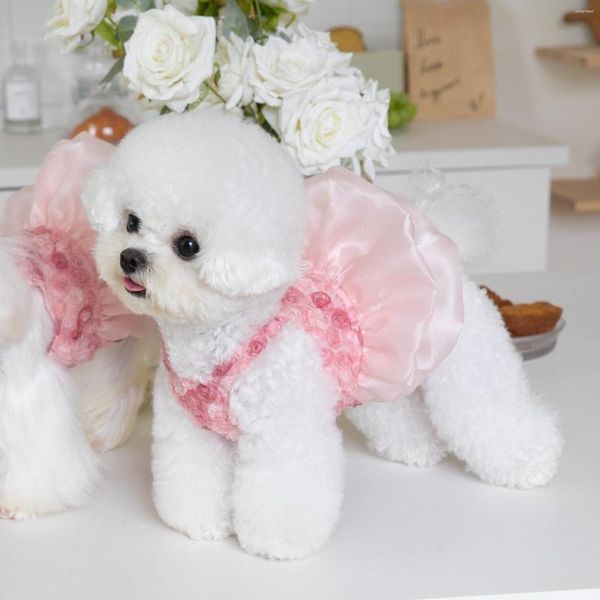 Hundebekleidung Forever Pet Town Rose Stickerei Garn Rock Katze Teddy Japanisch Koreanisch Mode Kleidung Kleid