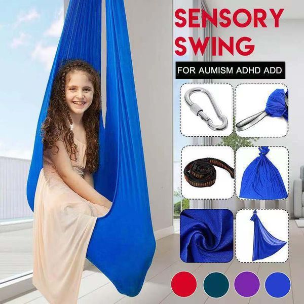 Swings Jumperlar Feda Terapi Salıncak Salıncası Çocuklar İçin Hammock Asma Sandalye Evde Oda Kapalı Oyunlar Duyusal Oyuncaklar Özel İhtiyaçlar DEHB Otizm 230718