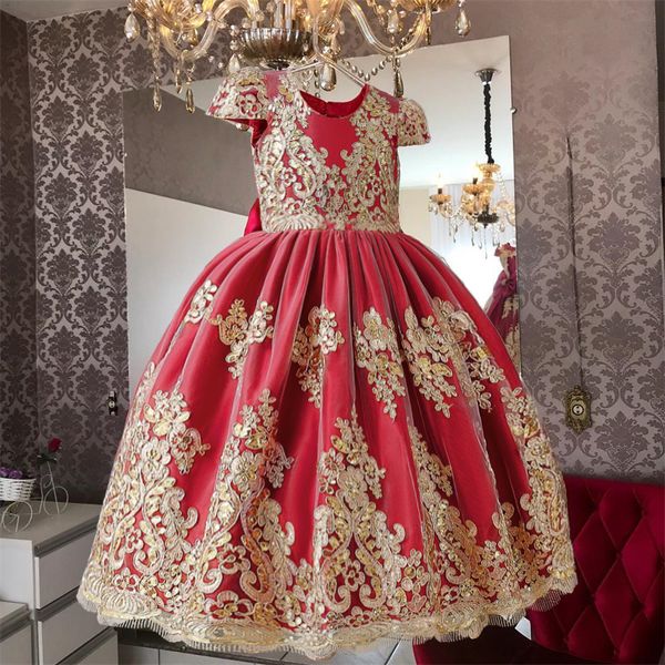 Vestidos de menina Vestido de princesa infantil bordado elegante adequado para festas de aniversário de meninas vestidos de formatura vestidos vintage vestidos de meninas de natal 230718