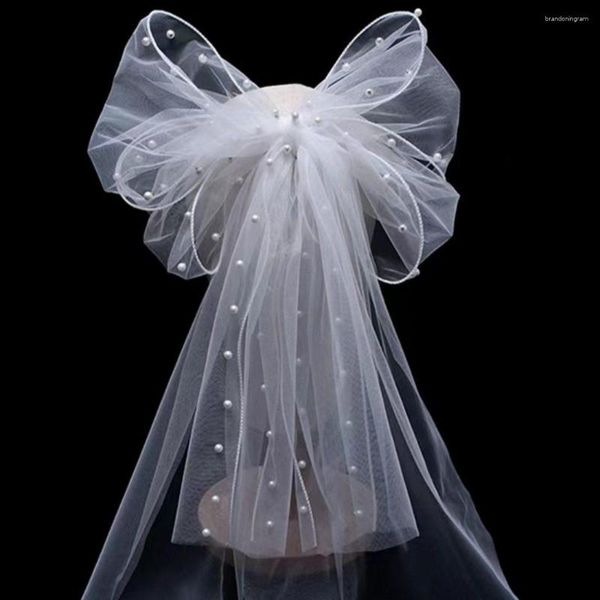 Свадебные вуали очаровательные головные уборы Bownot Элегантная шпилька сетчатая сетчатая сетка.