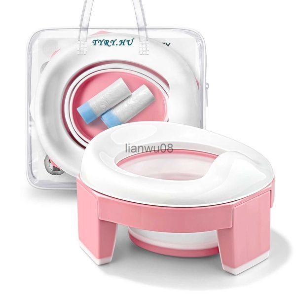 Potties Assentos Dobráveis para Crianças Crianças Portáteis Dobráveis Potty Seat Meninos Meninas Bebê Viagem Toalete Treinamento Infantil Potties de Emergência com Bolsas Grátis x0719