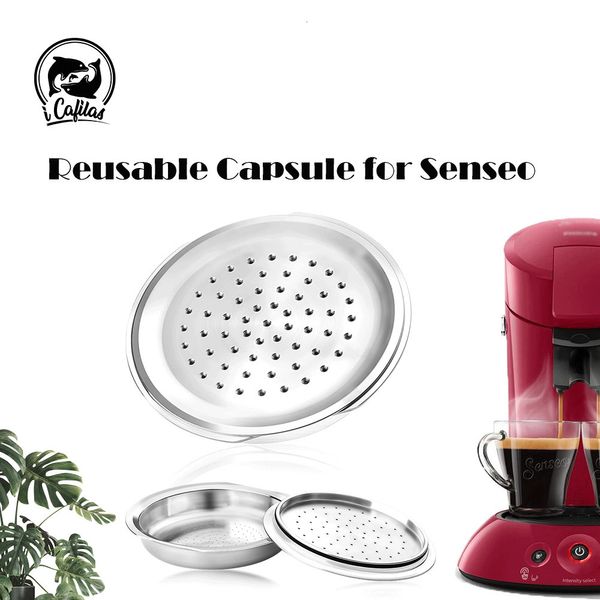 Кофейные фильтры Icafilas Coffee Capusle для Senso Machine Machine из нержавеющей стали.