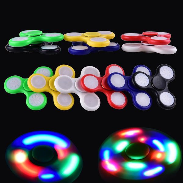 Fidget spinner Mano Spinner Triangolo materiale abs Per bambini Adulti Finger Spinning TopZZ