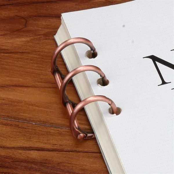 Metall Spiral Binder Edelstahl Binder Datei Ordner Clip Lose-blatt Ring Clip Für Notebook Tagebuch Book313N