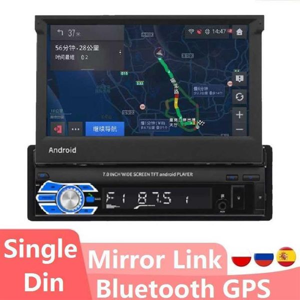 FD70 1Din Android Auto Audio Radio Multimedia Video Player Navigation 7 zoll Bildschirm GPS Bluetooth Spiegel link Autoradio247i