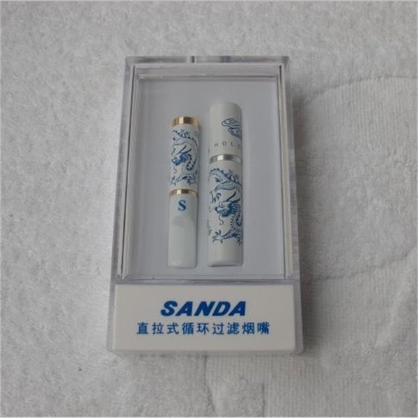 Sanda sd-179 azul e branco porcelana filtro de tração direta cigarreira183C