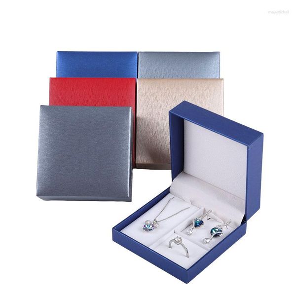 Bolsas de joias de couro de alta qualidade caixa de anel de presente par brincos colar pulseira organizador de joias recipiente 2023
