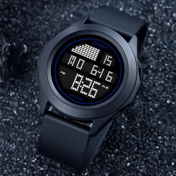 Relógios de pulso ao ar livre nadar à prova d'água esporte relógios masculinos LED moda digital cronômetro relógio de pulso eletrônico masculino relógio militar