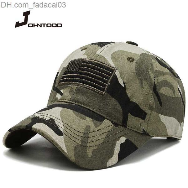 Ball Caps 2022 Army Camouflage Men's Baseball Cap Мужская вышитая крышка флага.