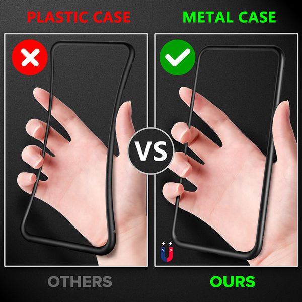 Keep Private Magnetic Privacy Metal Cases Cover for IPhone 14PROMAX 14 13 12 11 ProMax XS Max XR X 7 8 14Plus Prevent The Peep Tempered For 13PRO 12PRO Phone Case