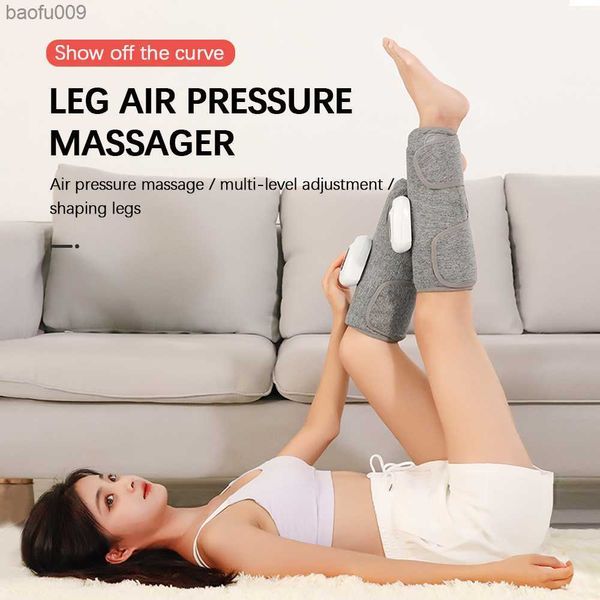 Massaggiatore per polpacci Dispositivo per massaggio alle gambe completamente elettrico Airbag a pressione dell'aria a 3 modalità Lings per il massaggio della pressione dell'aria Allevia il dolore muscolare L230520