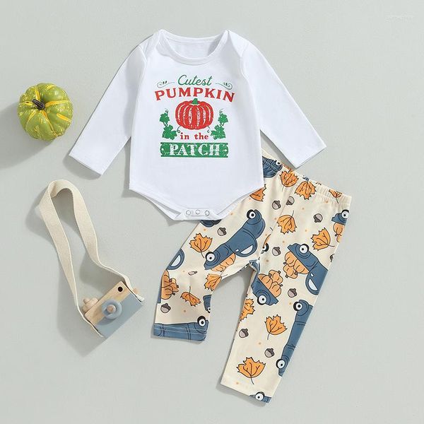 Наборы одежды 2023-07-08 Lioraitiin 0-18M Baby Boy Girl 2pcs Halloween Одежда