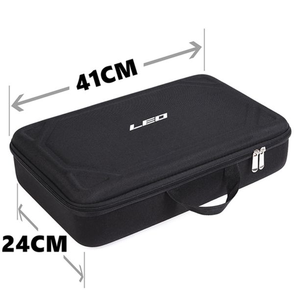 Acessórios de pesca 41CM EVA Hard Shell Fishing Box Bag Multifuncional Shockproof Fishing Accessory Spinning Rod Reel Outdoor Case Storage Bags 230718