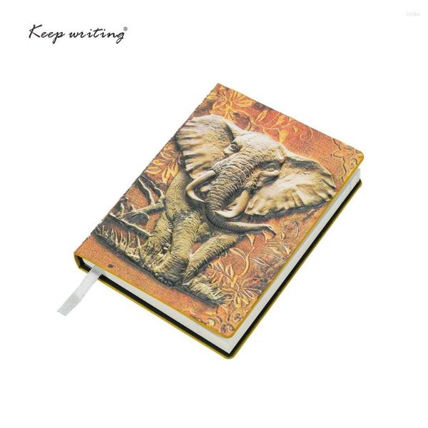 Notebook Vintage Journal Retro Notepad Kabartmalı Kapak Sevimli Günlük PU Deri Note Kitap Okulu Tedarik Ofis Kırtasiye