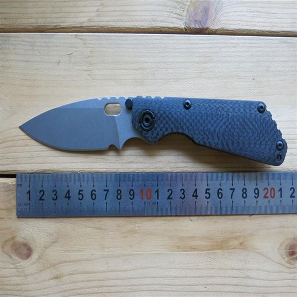 GF Folding Strider Blade Camping SNG Survival D2 TC4 Maniglia da combattimento in lega di carbonio personalizzata Strumenti tattici in fibra ST Style EDC Titanium 186I