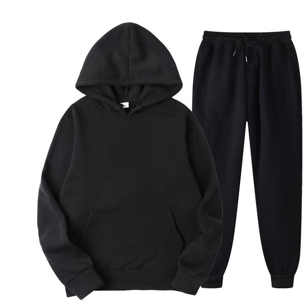 Şık Erkeklerin Takipleri Düz Renk Kazak Hoodie Kadınlar Günlük Spor Takımları Polar Kapalı Ceketler Unisex Leisure Giysileri