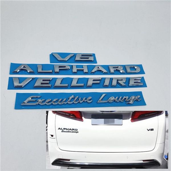 Per Toyota ALPHARD VELLFIRE Executive Lounge V6 Tronco posteriore Emblema Logo Badge Decal Sticker3054