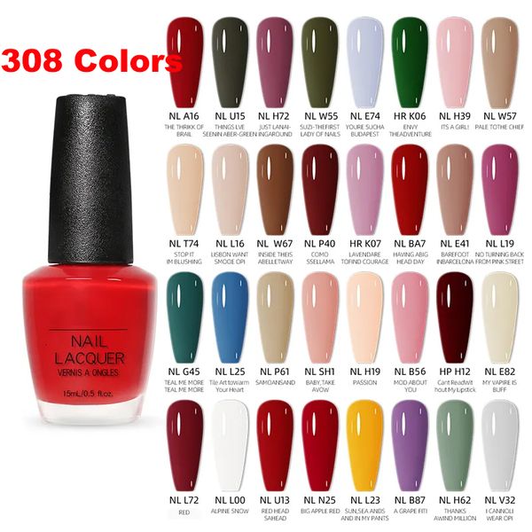 Nagellack der Marke 308, Farbe 15 ml, gewöhnlicher Opioid-Nagellack, Deckbeschichtung, semipermanenter Flash-Latex-Lack 230719