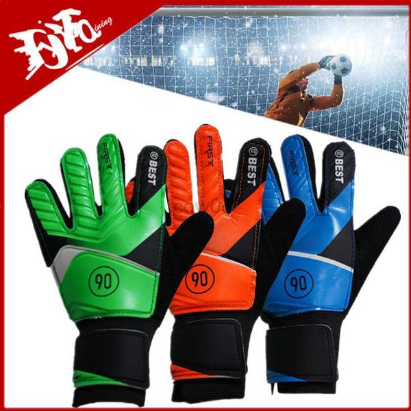 Guanti da ciclismo Nuovi 1 paio Guanti da portiere da calcio per bambini Anti-collisione Guanti da portiere per protezione delle mani Accessori da calcio per bambini Regalo HKD230720