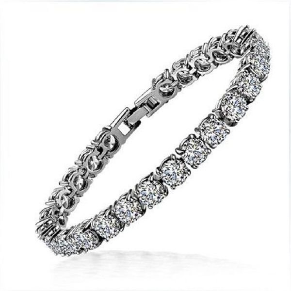 Bracciale da sposa con diamanti sintetici SONA da 1 ct intero 18 carati placcato in oro bianco Bracciale da sposa con gioielli di alta qualità per le donne2032