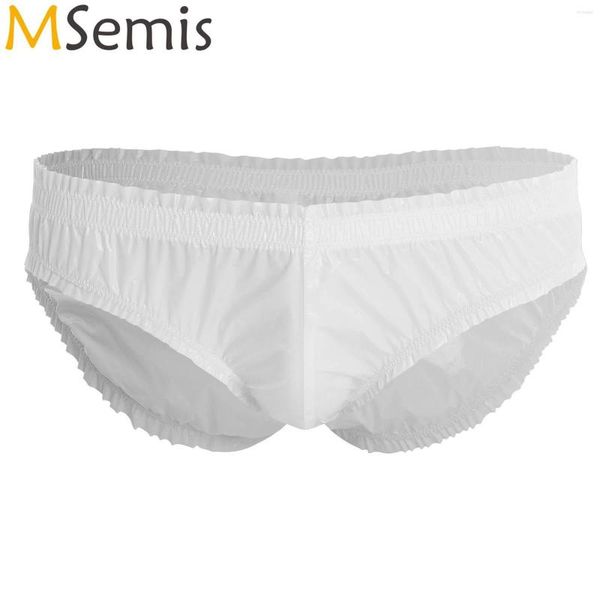 Unterhosen Herren Bulge Pouch Höschen Wasserabweisende Slips Unterwäsche Low Rise Elastischer Bund Pool Party Clubwear Kostüme