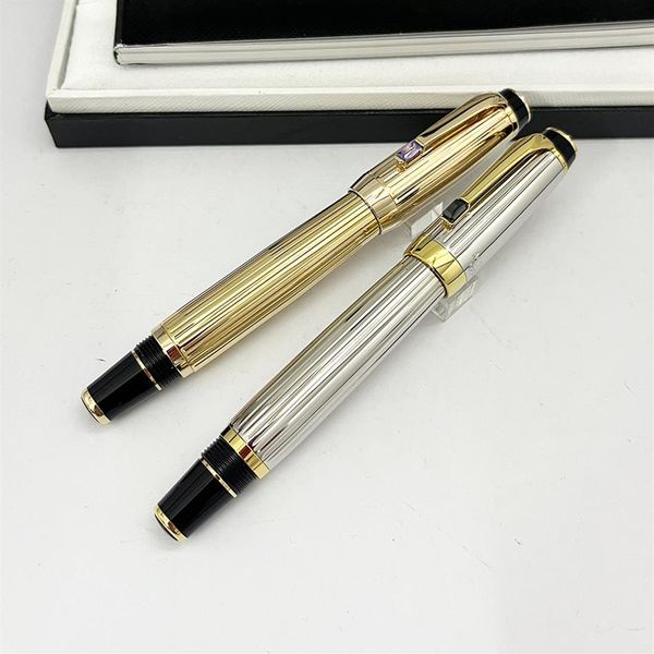 Canetas esferográficas YAMALANG Black Roller Alemanha Canetas de luxo rollerballs Bohemia series caneta escola artigos de papelaria Diamond Clip Drill co214O