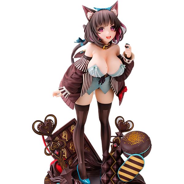 Anime Manga Native Japanese Girl Anime Figur Mauve Kawaii Catwoman Ver. PVC-Action-Figur für Erwachsene, Modell, Spielzeug, Schreibtisch, Heimdekoration