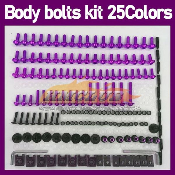 268PCS Bulloni carenatura moto Kit viti completo per KAWASAKI NINJA ZX10R ZX 10R 10 R 1000 ZX-10R ZX1000 06 07 2006 2007 Completo MO253W