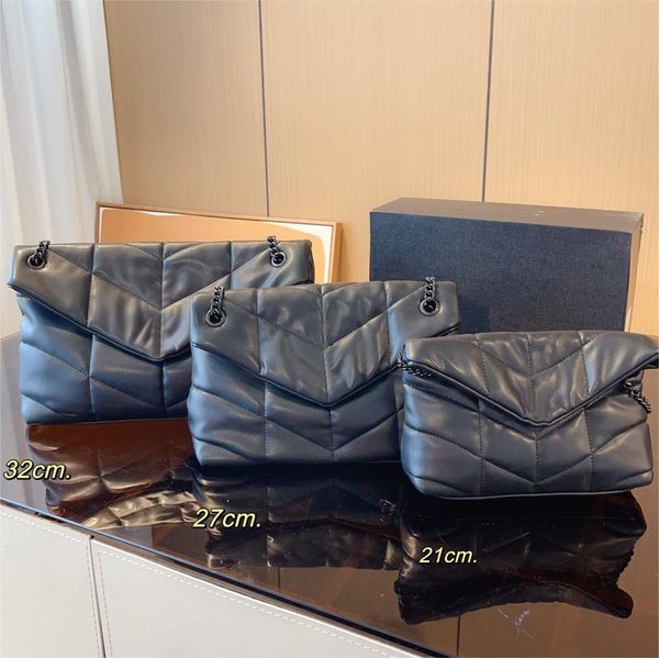 Loulou Bag Designer Puffer Bag Cuscino Catena Toy Strap Borse Luxury Leather Fashion Borsa Busta Messaggio Crossbody Borse 5A Qualità 3Size