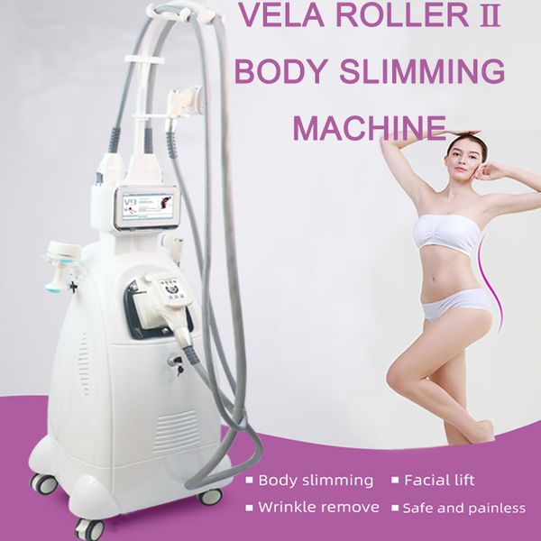 Vela Roller Shape Macchina per la perdita di peso corporeo Radiofrequenza Vuoto Grasso Dissolvi Anti Cellulite Luce infrarossa Lifting del viso Rafforzamento della pelle Macchina per cavitazione RF 40K