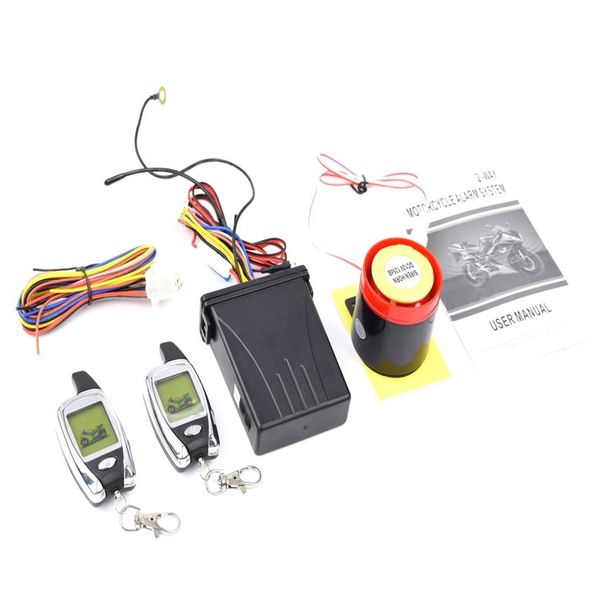 Allarme moto a 2 vie per auto 2 Big LCD Remote Engine Moto Start Sistema di sicurezza antifurto Scooter246S