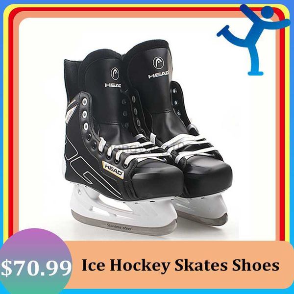 Pattini a rotelle in linea New Winter Hockey su ghiaccio Pattini Scarpe con lama di ghiaccio Adulti Adolescenti Bambini Professionale PU Termico Caldo Addensare Confortevole Principiante HKD230720