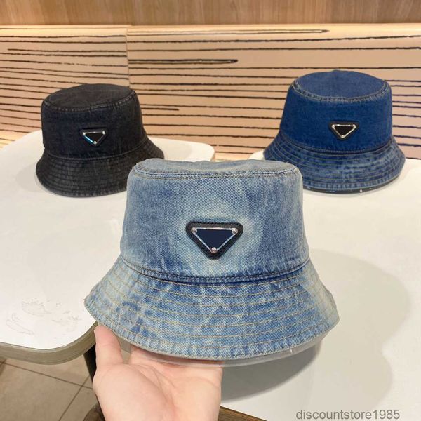 Berretti a sfera Cappello di design Cappello da uomo di alta qualità Moda Uomo Donna Tessuto denim pesante lavato personalizzato di fascia alta Cappello da pescatore P Nuova protezione solare estiva squisita Turismo