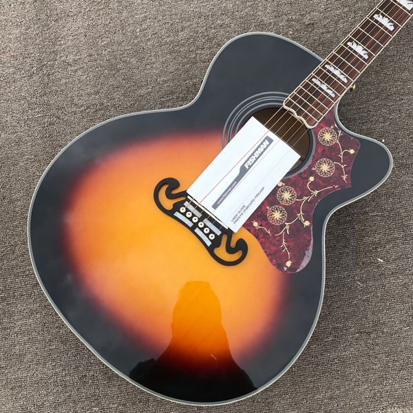 Akustik Gitar 6strings Gülağacı Klavye Elektrik Kutusu Gitar Elektrikli 43 inç Destek Özelleştirme Freeshipping