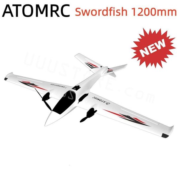 Uçak Modle Atomrc Swordfish 1200mm Sabit Kanat Kanat FPV RC Uçak Kiti PNP Açık Hobi Oyuncakları Çocuklar İçin Model 230719