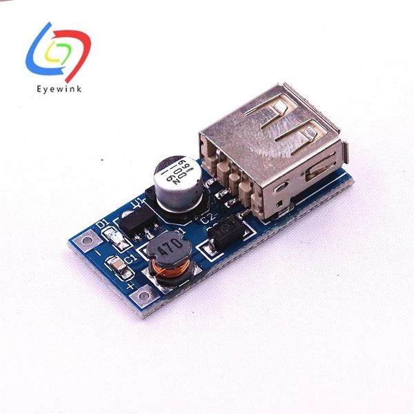 100PCS 0 9V - 5V a 5V 600MA Carregador de saída USB intensificador Módulo de alimentação Mini DC-DC Boost Converter 336c