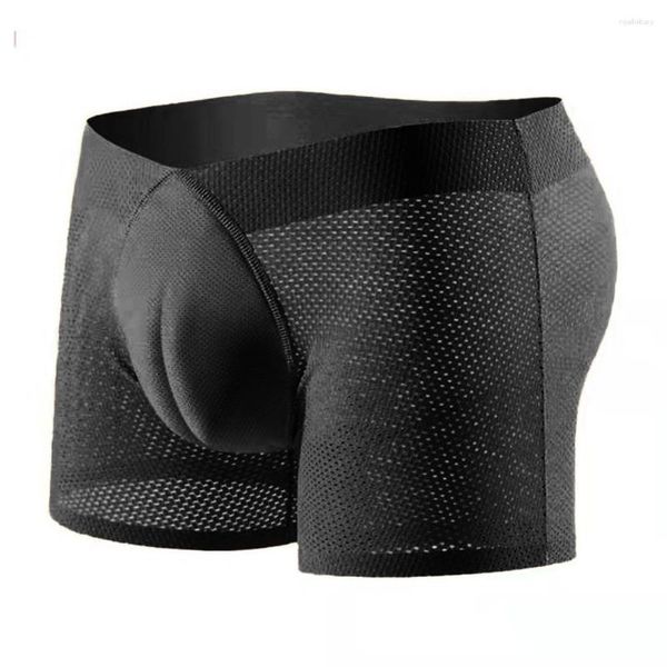 Unterhosen Enhance Peni Big Pouch Höschen Männer Shaping Unterwäsche Boxershorts Verstecken Gaff Sissy Dessous Body Shaper Boxer