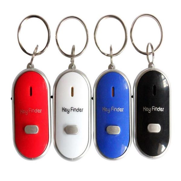 500pcs Favore di Partito Fischio di Controllo del Suono LED Key Finder Localizzatore Localizzatore di Catena Chiave Anti-Perso Chiave Chaveiro GIFT255q