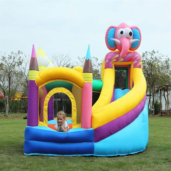 Brinquedos infantis felizes Playground Jumping Slide Bouncer Combo Inflável Bouncy Castle Bounce House para 284B