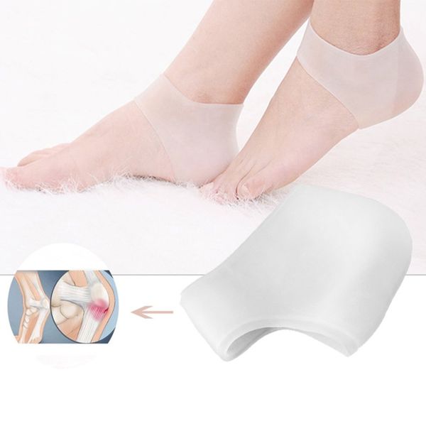 Nuovi calzini per la cura dei piedi in silicone Gel idratante Calzini sottili con tallone con foro incrinato Protezioni per la cura della pelle del piede Strumento per la cura del piede
