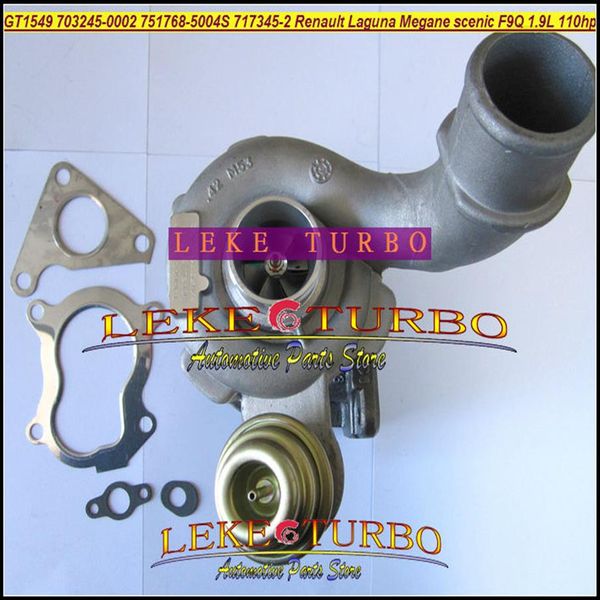 GT1549 703245-0002 703245 7700108052 Turbo Turbocharger для Renault Laguna Megane Scenic Trafic Volvo S40 V40 F9Q 1 9T 105HP233B