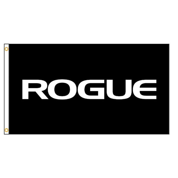 3x5fts Black Rogue Flag Banner Custom Eany Logo Polyester Banner Indoor Outdoor221b